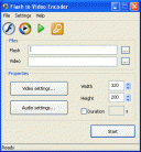 Screenshot of Flash To Video Encoder 4.9
